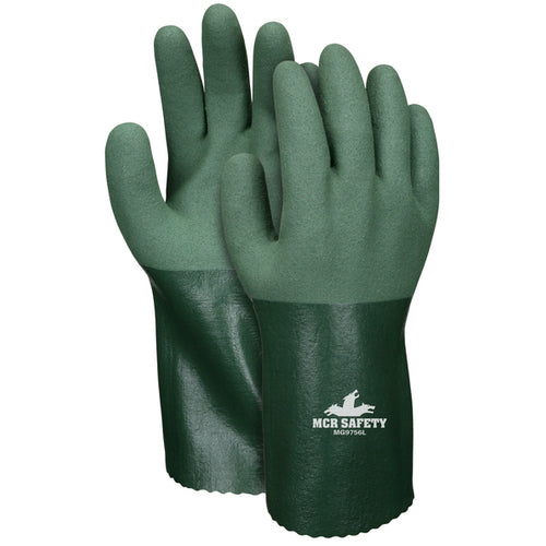 Green Microfinish Nitrile 12″ Glove L