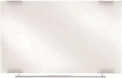 ICEBERG - 36" High x 48" Wide Dry Erase - Glass, Includes Marker, Eraser & Rail & Mounting Kit - A1 Tooling