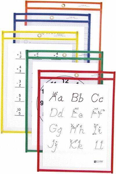 C-LINE - 12" High x 9" Wide Dry Erase - Plastic - A1 Tooling