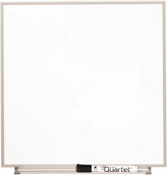 Quartet - 23" High x 23" Wide Magnetic Dry Erase Board - Glass, Includes Accessory Tray, Rail & Mounting Kit & Dry Erase Markers - A1 Tooling