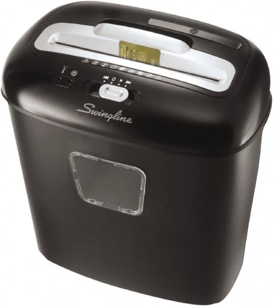 Swingline - 5/32 x 1-1/2" Strip, 10 Sheet Cross Cut Personal Shredder - 9" Long x 14" Wide x 15" High, Level 4 Security, 5 Gal Wastebasket - A1 Tooling