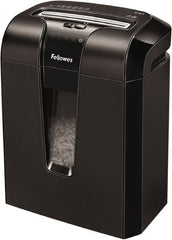 FELLOWES - 5/32" x 2" Strip, 10 Sheet Cross Cut Personal Shredder - 10-7/8" Long x 15-13/16" Wide x 18-1/8" High, Level 3 Security, 5 Gal Wastebasket - A1 Tooling