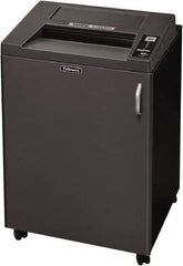 FELLOWES - 5/32 x 1-9/16" Strip, 24 Sheet Cross Cut Commercial Shredder - 23-1/4" Long x 25-3/16" Wide x 38-3/16" High, Level 4 Security, 4 Gal Wastebasket - A1 Tooling