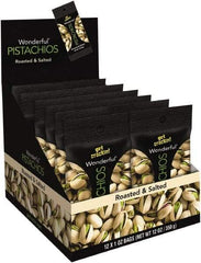 Paramount Farms - Nuts - Wonderful Pistachios, Roasted & Salted, 1 oz Pack, 12/Box - A1 Tooling