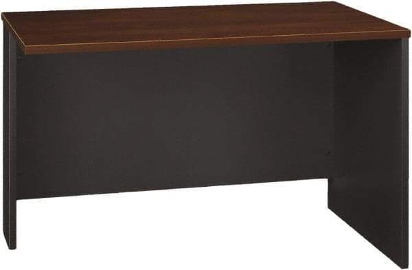 Bush Business Furniture - Laminate Over Wood Return/Bridge Shell Desk - 47-3/4" Wide x 23-3/8" Deep x 29-7/8" High, Hansen Cherry & Graphite Gray - A1 Tooling