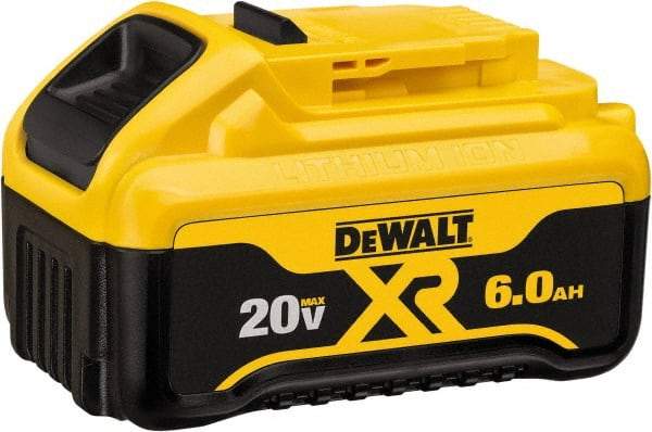 DeWALT - 20 Volt Lithium-Ion Power Tool Battery - 6 Ahr Capacity, 1 hr Charge Time, Series 20V Max - A1 Tooling