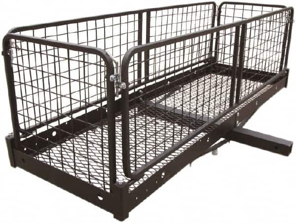 Erickson Manufacturing - Steel Folding Cargo Carrier - 20" Wide x 60.0" Long, Black, For Use with 2" Receivers - A1 Tooling