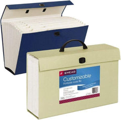 SMEAD - 19 Compartments, 15" Wide x 10" High x 5-1/4" Deep, Case File - Corrugated Cardboard, Assorted Colors - A1 Tooling