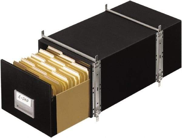 BANKERS BOX - 1 Compartment, 17" Wide x 11-1/8" High x 25-1/2" Deep, Storage Box - Steel Frame, Black - A1 Tooling