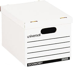 UNIVERSAL - 1 Compartment, 12" Wide x 10" High x 15" Deep, Storage Box - Corrugated Fiberboard, White - A1 Tooling