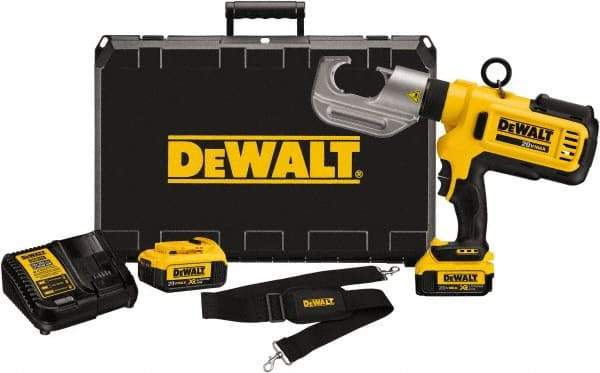 DeWALT - 12 Ton Electric Crimper - Includes DCE300, (2) DCB204, DCE115, Shoulder Strap, Kit Box - A1 Tooling