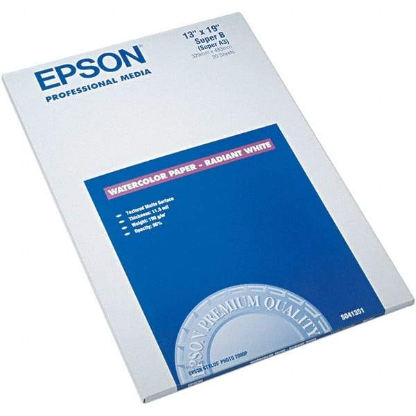 Epson - 13" x 19" White Photo Paper - Use with Inkjet Printers - A1 Tooling