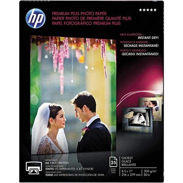 Hewlett-Packard - 8-1/2" x 11" White Photo Paper - Use with Inkjet Printers - A1 Tooling