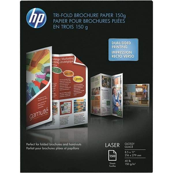 Hewlett-Packard - 8-1/2" x 11" White Brochure Paper - Use with Laser Printers - A1 Tooling