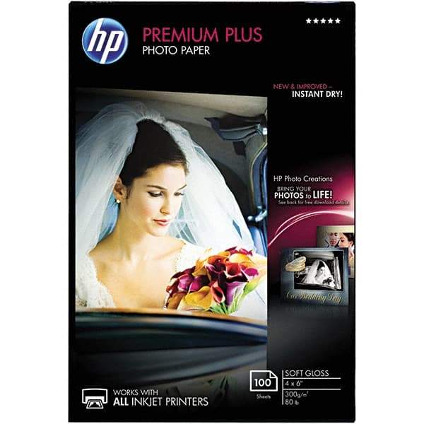 Hewlett-Packard - 4" x 6" White Photo Paper - Use with Inkjet Printers - A1 Tooling