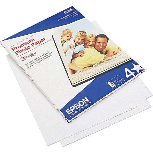 Epson - 8-1/2" x 11" Bright White Photo Paper - Use with Inkjet Printers - A1 Tooling