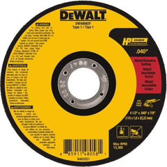 DeWALT - 4-1/2" Aluminum Oxide Cutoff Wheel - 0.04" Thick, 7/8" Arbor, 13,300 Max RPM, Use with Angle Grinders - A1 Tooling