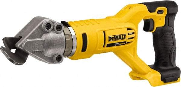 DeWALT - 2,500 SPM, 20 Volt, Pistol Grip Handle, Handheld Cordless Shear - 18 Gauge (Steel) Cutting Capacity - A1 Tooling