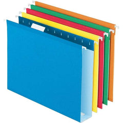 Pendaflex - 8-1/2 x 11", Letter Size, Assorted Colors, Hanging File Folder - 11 Point Stock, 1/5 Tab Cut Location - A1 Tooling