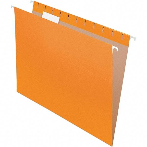 Pendaflex - 8-1/2 x 11", Letter Size, Orange, Hanging File Folder - 11 Point Stock, 1/5 Tab Cut Location - A1 Tooling