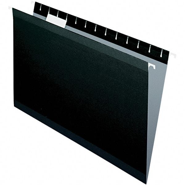 Pendaflex - 9-1/2 x 14-1/2", Legal, Black, Hanging File Folder - 11 Point Stock, 1/5 Tab Cut Location - A1 Tooling