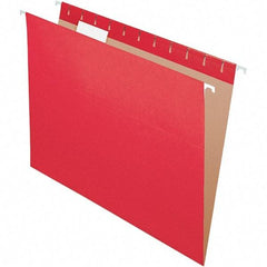 Pendaflex - 8-1/2 x 11", Letter Size, Red, Hanging File Folder - 11 Point Stock, 1/5 Tab Cut Location - A1 Tooling