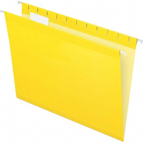 Pendaflex - 8-1/2 x 11", Letter Size, Yellow, Hanging File Folder - 11 Point Stock, 1/5 Tab Cut Location - A1 Tooling