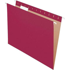 Pendaflex - 8-1/2 x 11", Letter Size, Burgundy, Hanging File Folder - 11 Point Stock, 1/5 Tab Cut Location - A1 Tooling