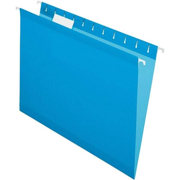 Pendaflex - 8-1/2 x 11", Letter Size, Blue, Hanging File Folder - 11 Point Stock, 1/5 Tab Cut Location - A1 Tooling