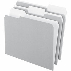 Pendaflex - 11-5/8 x 9-3/16", Letter Size, Gray, File Folders with Top Tab - 11 Point Stock, Assorted Tab Cut Location - A1 Tooling