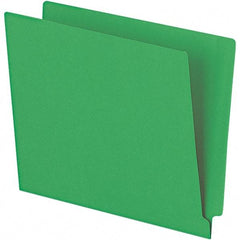 Pendaflex - 10-1/8 x 12-1/4", Letter Size, Green, File Folders with End Tab - 11 Point Stock, Straight Tab Cut Location - A1 Tooling