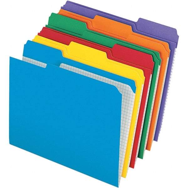 Pendaflex - 9-1/2 x 11-5/8", Letter Size, Assorted Colors, File Folders with Top Tab - 11 Point Stock, Assorted Tab Cut Location - A1 Tooling