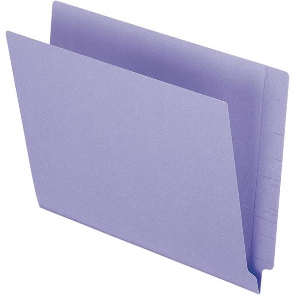 Pendaflex - 10-1/8 x 12-1/4", Letter Size, Purple, File Folders with End Tab - 11 Point Stock, Straight Tab Cut Location - A1 Tooling