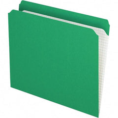 Pendaflex - 9-1/2 x 11-5/8", Letter Size, Bright Green, File Folders with Top Tab - 11 Point Stock, Straight Tab Cut Location - A1 Tooling