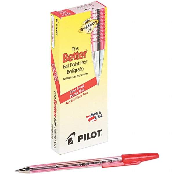 Pilot - Conical Ball Point Pen - Red - A1 Tooling