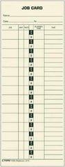 TOPS - 3-29/32" High x 9-45/64" Wide Weekly Time Cards - Use with Cincinnati L-61, Lathem L-61, Simplex 15-800622 - A1 Tooling