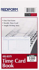 REDIFORM - 29/32" High x 4-13/64" Wide Weekly Time Cards - Use with Manual Time Record - A1 Tooling