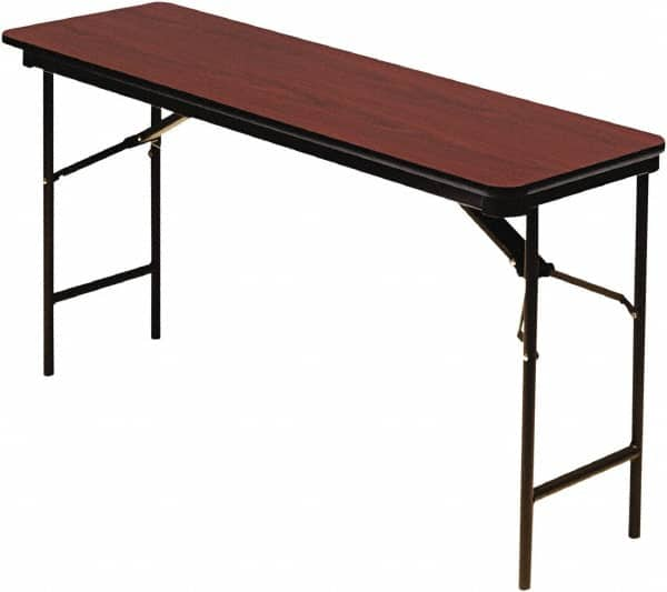 ICEBERG - 18" Long x 72" Wide x 29" High, Folding Table - Mahogany - A1 Tooling