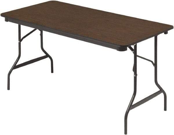 ICEBERG - 30" Long x 60" Wide x 29" High, Folding Table - Walnut - A1 Tooling