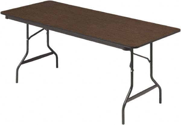 ICEBERG - 30" Long x 72" Wide x 29" High, Folding Table - Walnut - A1 Tooling