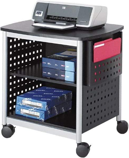 Safco - Black & Silver Case/Stand - Use with Printer, Office Machines - A1 Tooling