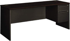 Hon - 72" Long x 29-1/2" High x 24" Deep, 2 Drawer Credenza - Mahogany/Charcoal (Color), Steel-Reinforced High-Pressure Laminate/Metal - A1 Tooling