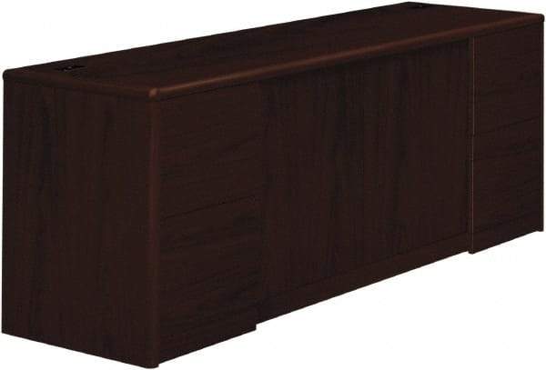 Hon - 72" Long x 29-1/2" High x 24" Deep, 4 Drawer Credenza - Mahogany (Color), Woodgrain Laminate - A1 Tooling