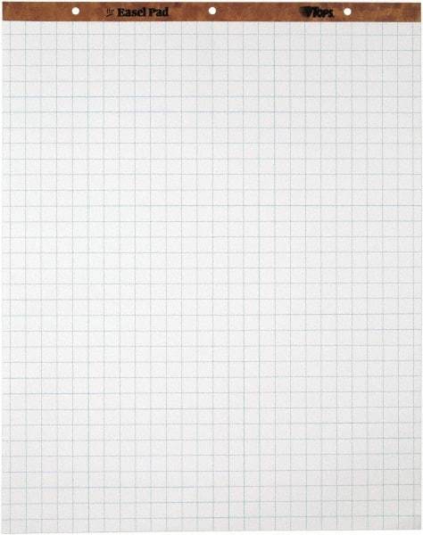 TOPS - Easel Pads, Quadrille Rule, 27 x 34, White, 50 Sheets, 4 Pads/Carton, Easel Pads - Use with Whiteboards, Chalkboards, Walls, Easel St&s - A1 Tooling