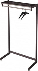 Quartet - 24 Hooks, 48" Long x 18-1/2" Deep, Steel Single Side Garment Rack - 61-1/2" High - A1 Tooling