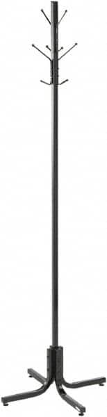 Safco - 4 Hooks, 21" Long x 21" Deep, Metal Floor Costumer - 70" High - A1 Tooling