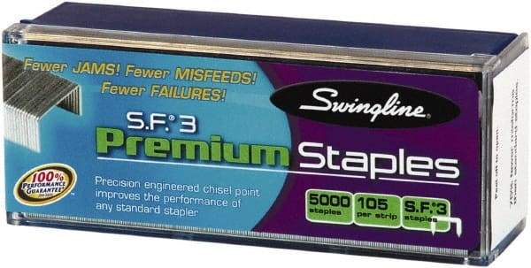 Swingline - 1/4" Leg Length, Galvanized Steel Staples-Cartridge - 25 Sheet Capacity, For Use with All Standard Half-Strip Staplers - A1 Tooling