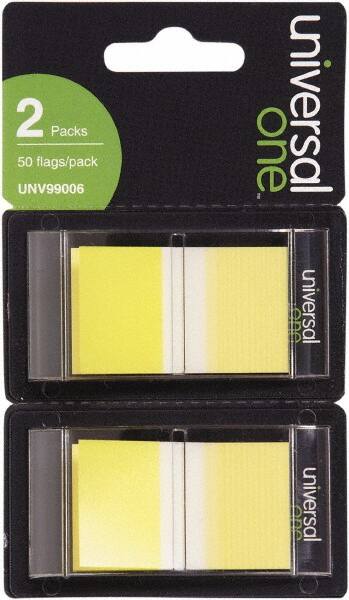 Universal One - Self-Stick Page Flags Style: Flag Color: Yellow - A1 Tooling