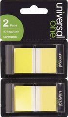 Universal One - Self-Stick Page Flags Style: Flag Color: Yellow - A1 Tooling