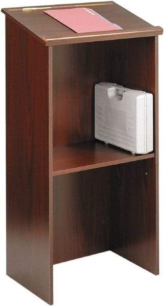 Safco - Laminated, Wood Full Floor Lectern - 15-3/4" Deep x 23" Wide x 46" High - A1 Tooling